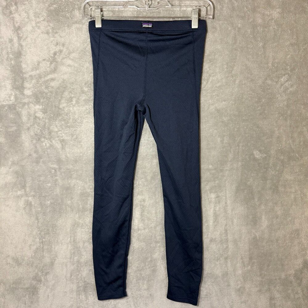 Patagonia Kids Unisex Capilene Midweight Bottoms Leggings Navy Base Layer 64770